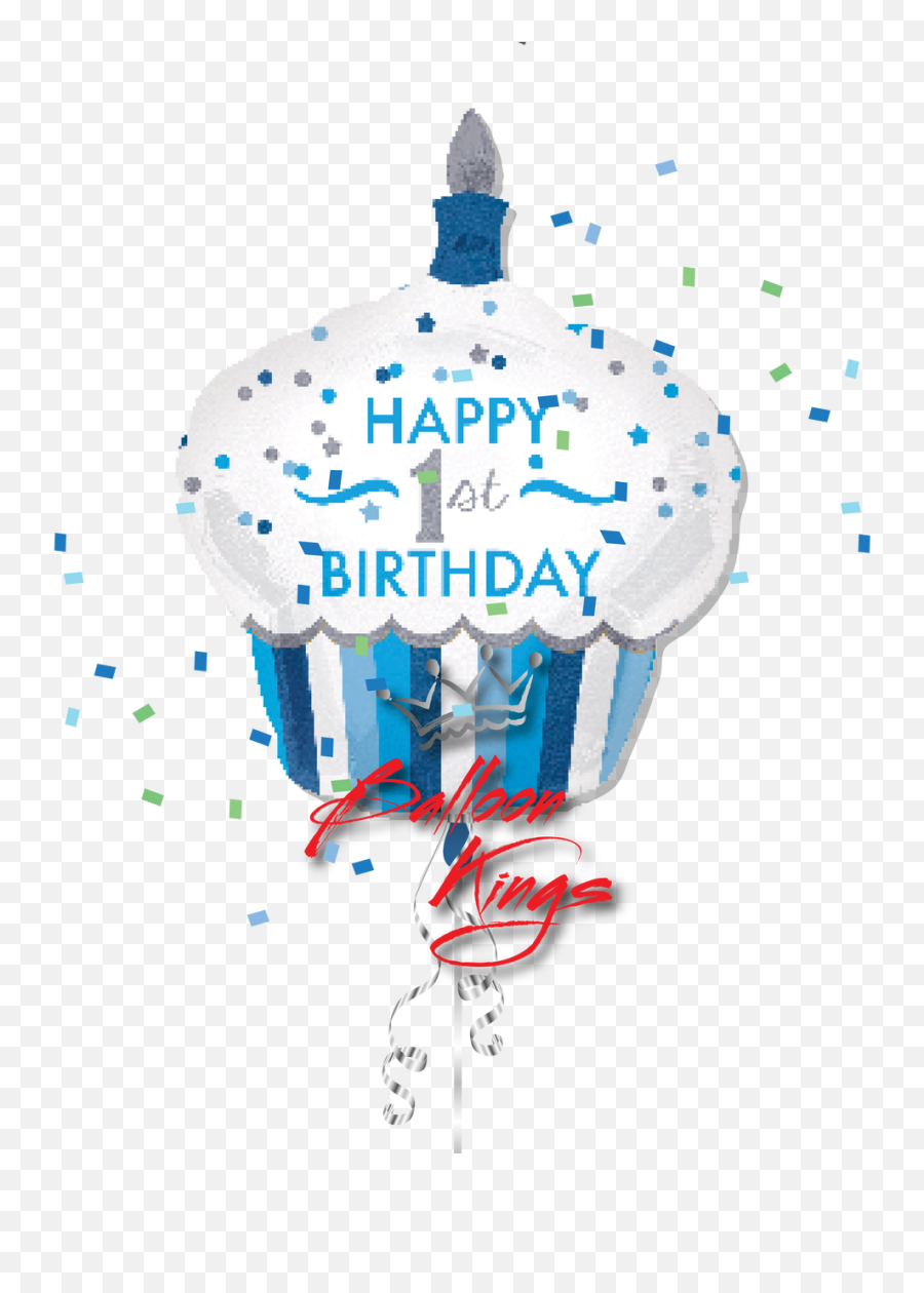 1st Birthday Cupcake Boy - Boy Happy 1st Birthday Png,First Birthday Png