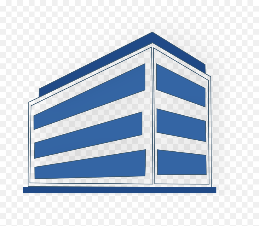 Office Building Blue - Office Building Clipart Png,Office Building Png