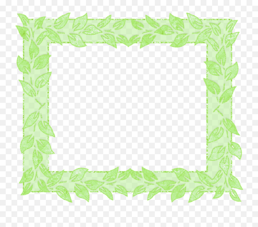 Download Free Png Green Transparent - Picture Frame,Leafs Png