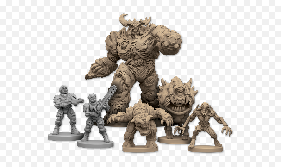 Play As Demons Or Marines In Ffgu0027s Doom Board Game - Doom The Board Game Png,Doom Guy Png