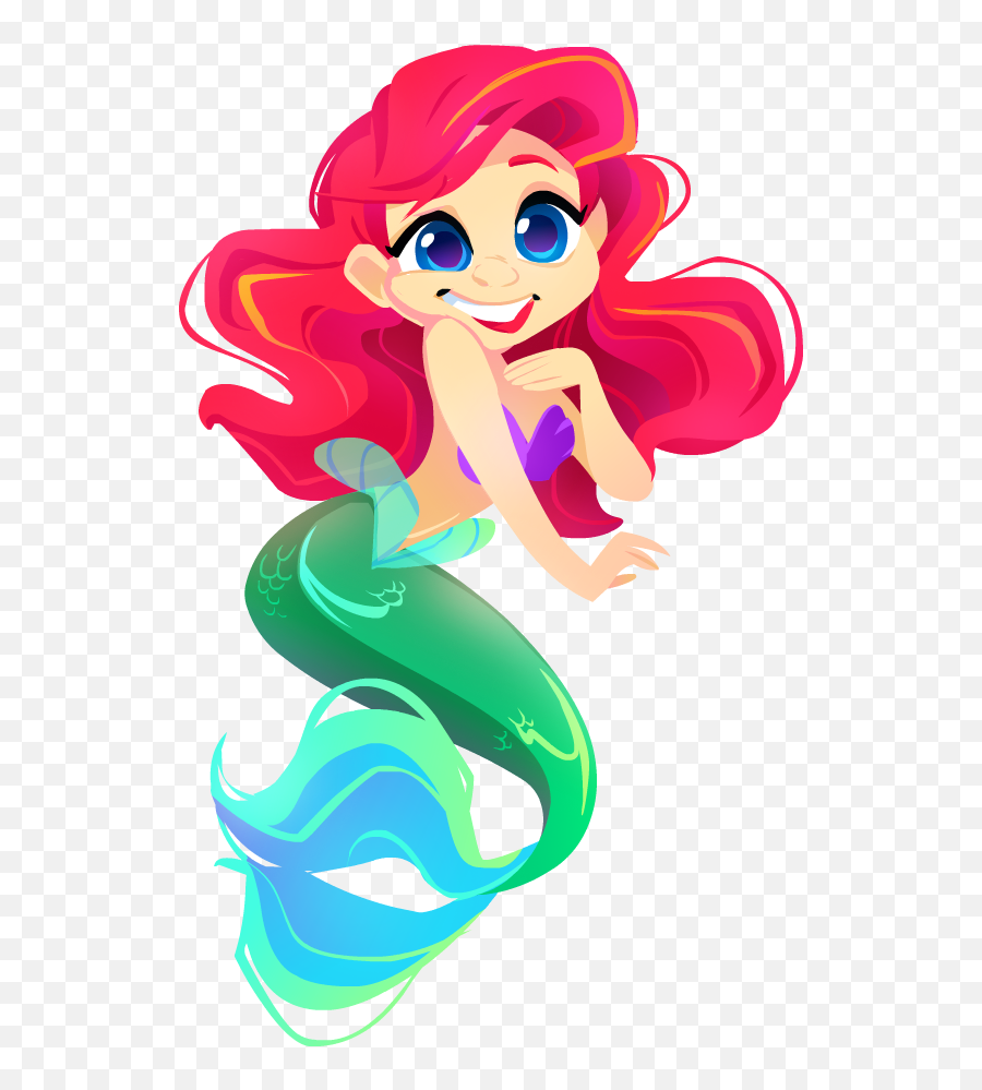 Collection Of Free Mermaid Vector Border - Ariel Fan Art Png Free Mermaid Vector,Free Mermaid Png