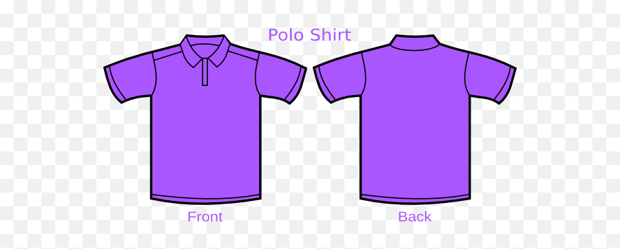 Violet Polo Shirt Clip Art Transparent PNG