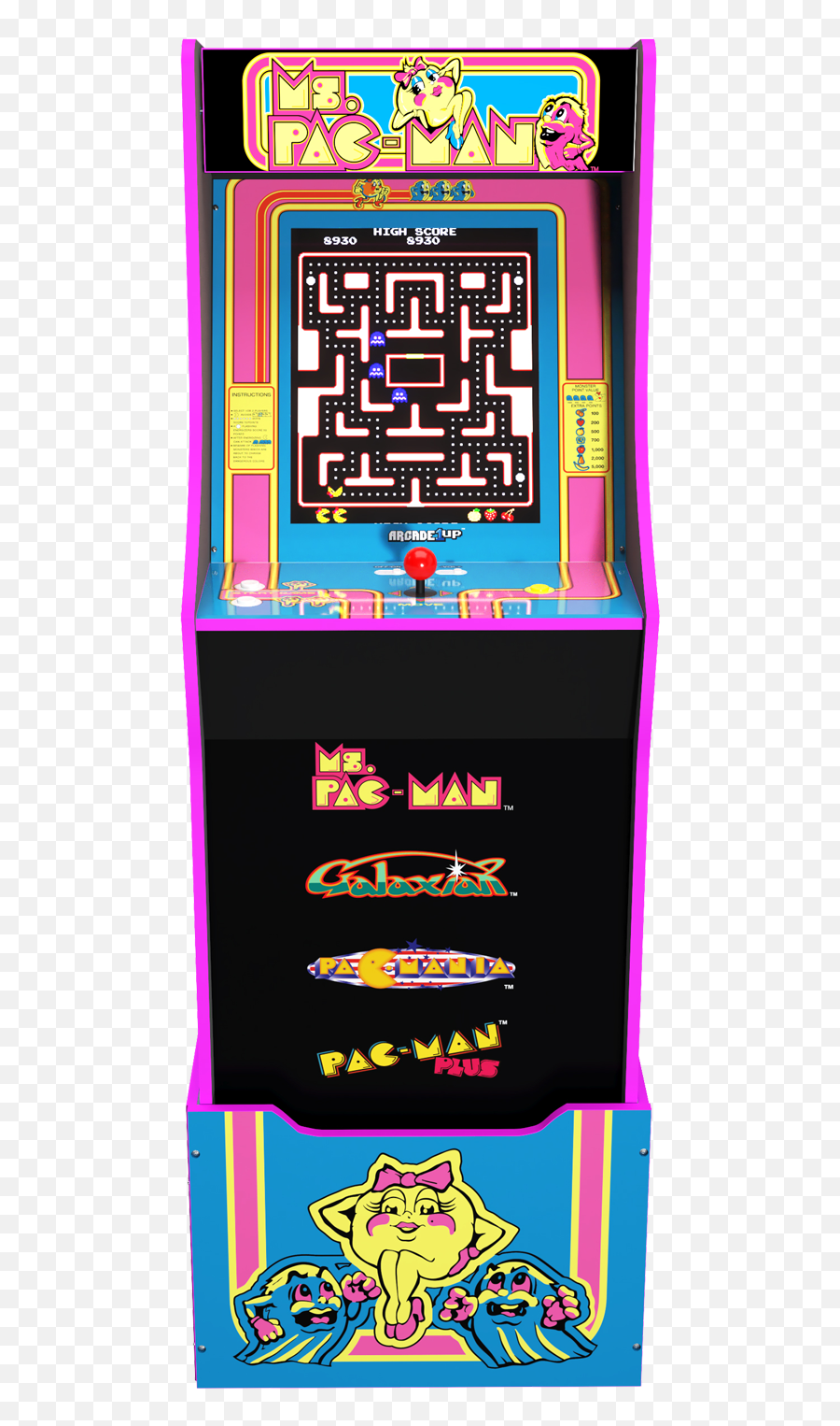 Pac - Man 40th Anniversary Edition Ms Pac Man Arcade1up Png,Pacman Png