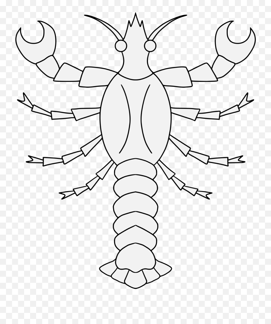 Lobster - Traceable Heraldic Art Line Art Png,Lobster Png
