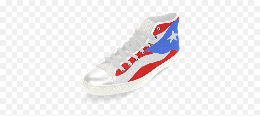 Bandera De Puerto Rico Flag Menu2019s Classic High Top Canvas Shoes Model 017 Id D647108 - Round Toe Png,Bandera De Puerto Rico Png