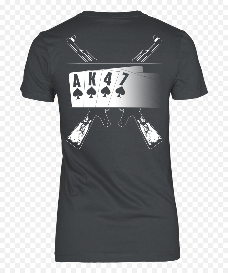 Ak - 47 Tshirt Playing Cards With Ak47 Background Design On Back Ak 47 For T Shirt Png,Ak 47 Transparent Background
