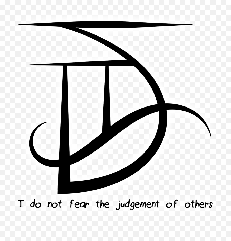 I Do Not Fear The Judgement Of Othersu201d Sigil Exponential - Do Not Fear The Judgment Of Others Png,Do Not Symbol Transparent