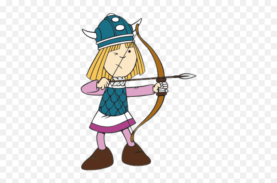Aiming Bow And Arrow Transparent Png - Vickie The Viking Clipart,Bow And Arrow Transparent Background