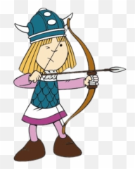 Aiming Bow And Arrow Transparent Png - Vickie The Viking Clipart,Bow And Arrow Transparent Background
