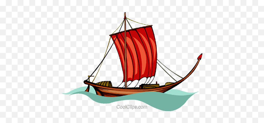 Download Hd Pirate Ship Royalty Free Vector Clip Art - Sinking Pirate Ship Cartoon Transparent Png,Pirate Ship Transparent Background