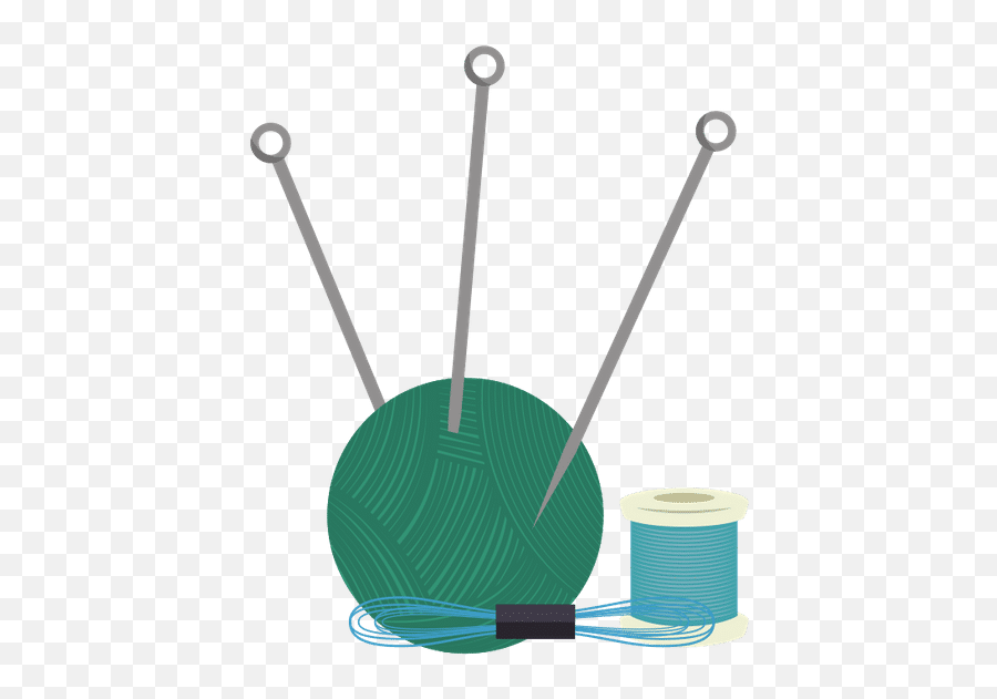 Yarn Ball With Needles - Vertical Png,Yarn Ball Icon
