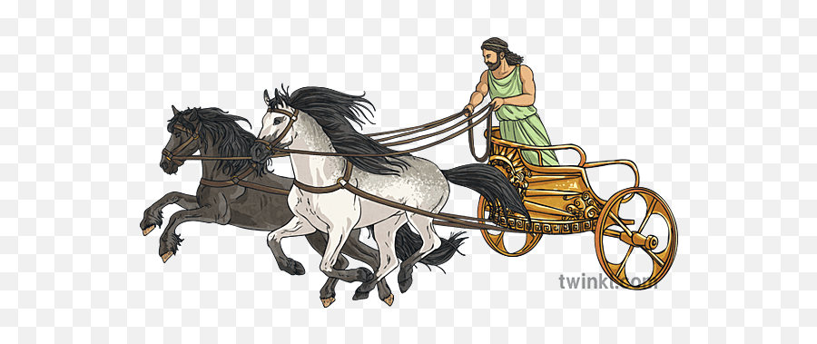 Ancient Greek Olympic Chariot With Horses History Usa Ks2 - Ancient Greek Olympic Chariot Png,Chariot Icon