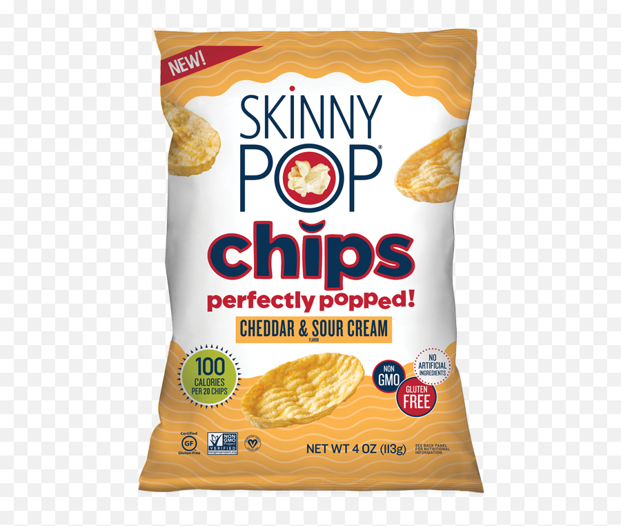 Cheddar Sour Cream Chips Popcorn - Skinny Pop Png,Sour Cream Icon