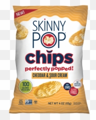 Cheddar Sour Cream Chips Popcorn - Skinny Pop Png,Sour Cream Icon