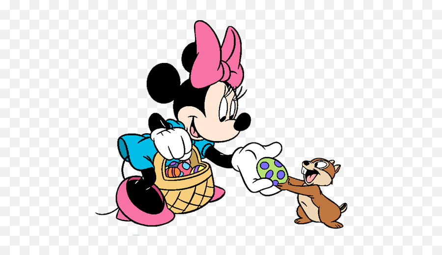 Transparent Happy Easter With Bunny Clipart Picture - Minnie Mouse Easter Coloring Pages Png,Happy Easter Transparent