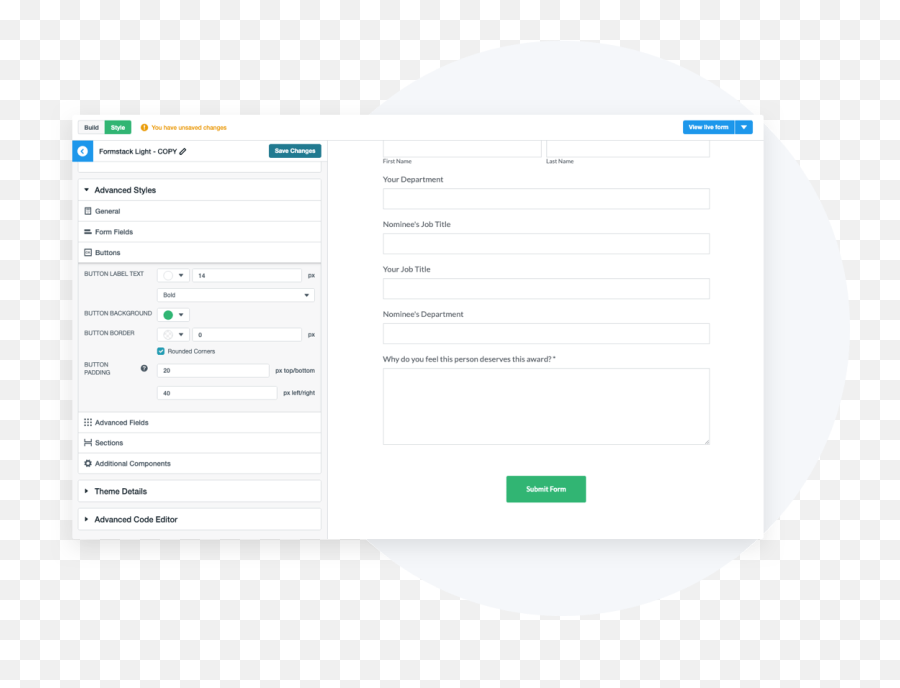 Customize Your Form Formstack - Formstack Form Template Background Png,Custome Windows 10 Start Icon