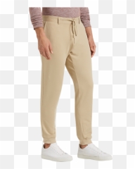 James Tattersall Kings Cross Tan Slim Fit Jogger Pants - Straight Leg png