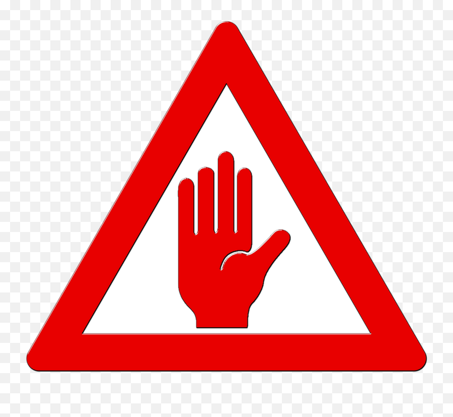Warning Sign Png Attention Caution Icon - Free Triangle Traffic Sign Clipart,Triangle Icon Png