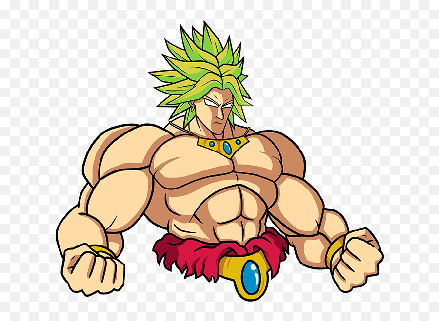 How To Draw Broly - Really Easy Drawing Tutorial Goku How To Draw Broly Png,Broly Icon