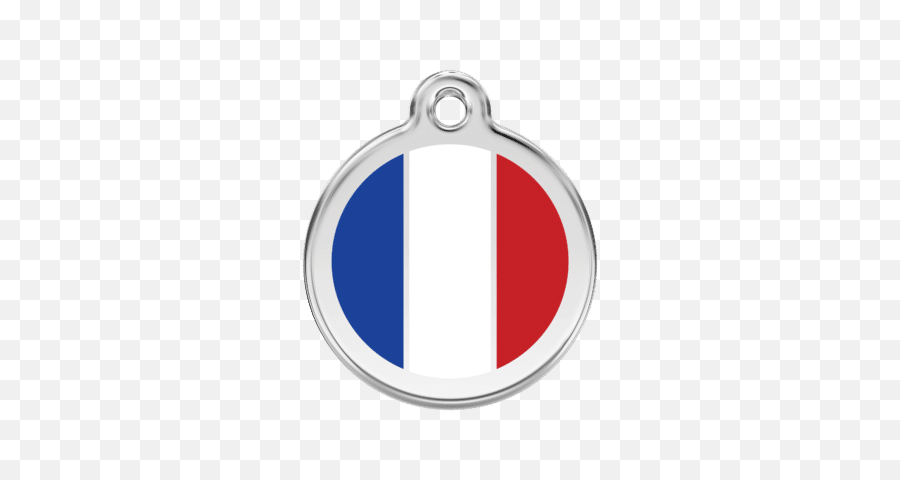 Red Dingo Dog Tag French Flag White - French Flag Dog Name Tags Png,French Flag Png