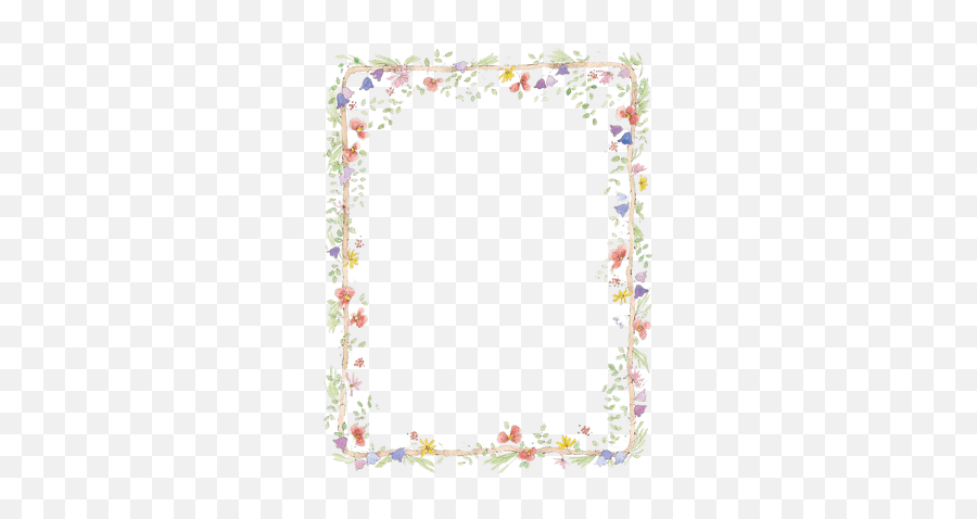Flowers Corner Frame Transparent Png - Stickpng Flower Border For Word Document,Corner Frame Png