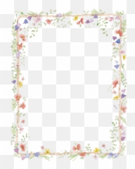 Flowers Corner Frame Transparent Png - StickPNG Border For Word Document