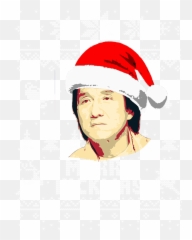 Jackie Chan Merry Kickmas T - Shirt Illustration Png,Jackie Chan Png
