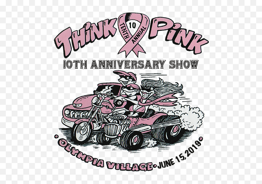 Think Pink 2019 Olympia - Illustration Png,Pink Car Png