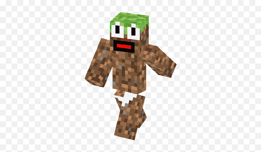 Grass Block And Lol Skin Minecraft Skins - Dirt Man Minecraft Skin Png,Minecraft Grass Block Png