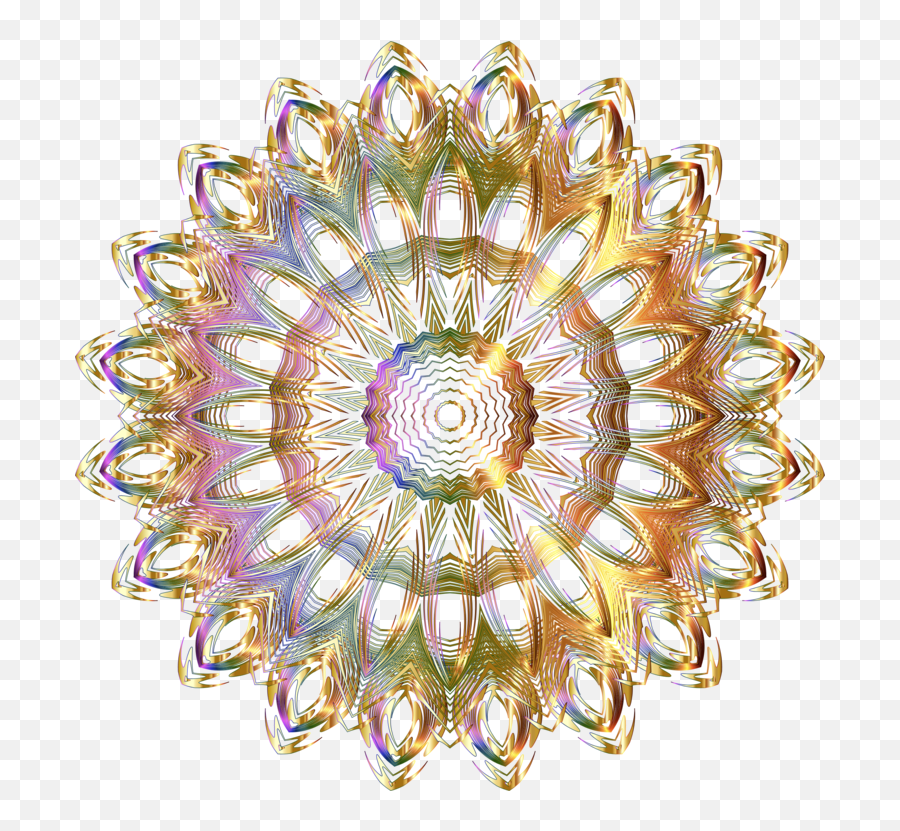 Download Mandala Gold Brooch Jewellery Circle - Transparent Gold Bracelet Png Clipart Transparent Background,Mandala Png