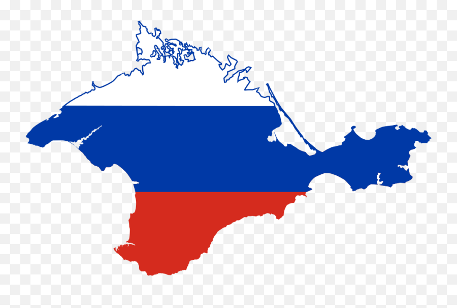 Flag Map Of Crimea Part - Russia Flag Map Png,Russian Flag Png
