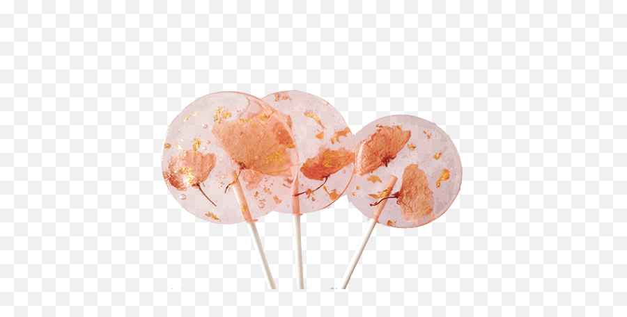Cherry Blossom Lollipops - Gold Leaf Lollipop Png,Lollipop Transparent