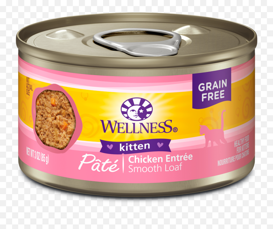 Download Hd Kitten Pate - Wellness Kitten Food Png,Canned Food Png