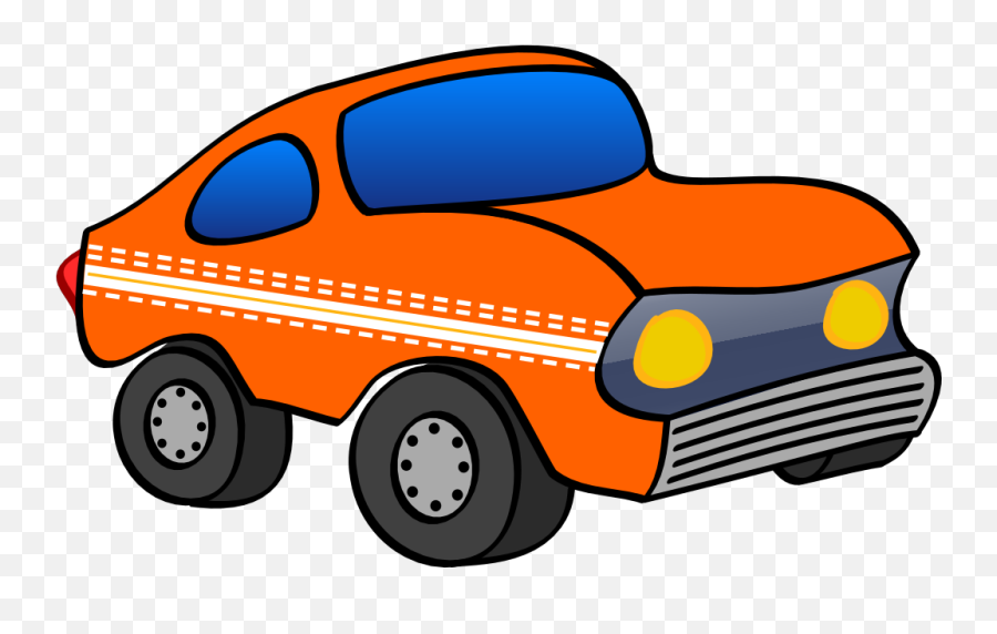 Orange Cartoon Car Png Svg Clip Art For Web - Download Clip Clip Art Toy Hot Wheel,Car Cartoon Png