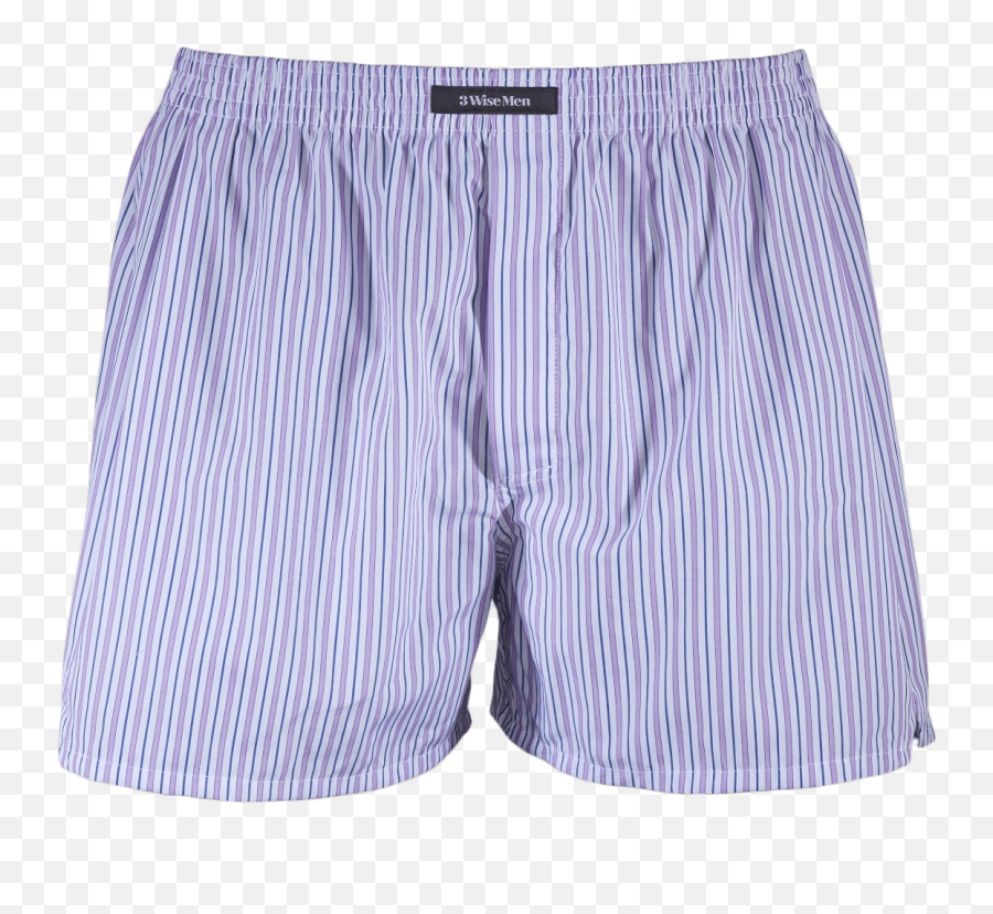 Purple Blue And White Striped Boxers - Board Short Png,Boxers Png