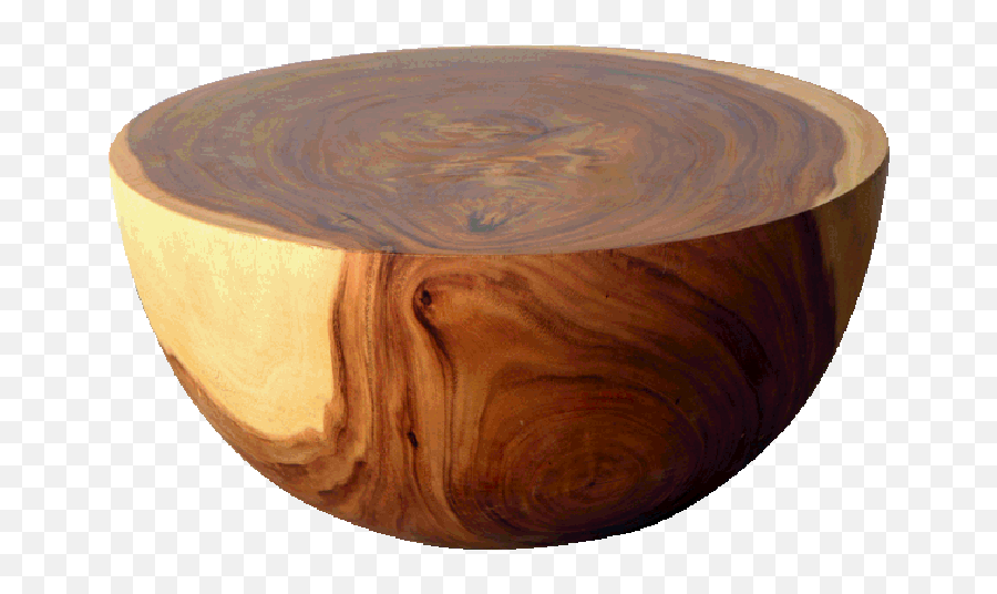 Large Acacia Stool Coffee Table - Solid Round Wood Coffee Table Png,Coffee Table Png