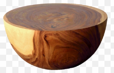 Large Acacia Stool Coffee Table - Solid Round Wood Coffee Table Png,Coffee Table Png