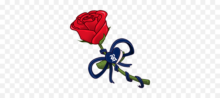 Rice Athletics - Garden Roses Png,Rose Emoji Png