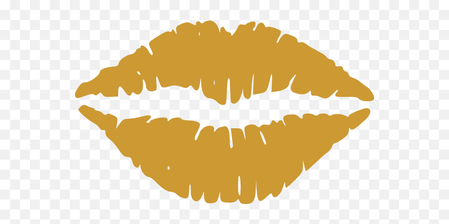 Gold Lips Png Image - Gold Lips Clip Art,Gold Lips Png