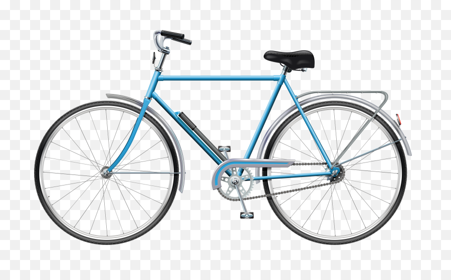 Blue Bicycle Png Clip Art Bicycles - Clipart Bicycle Png,Road Clipart Transparent