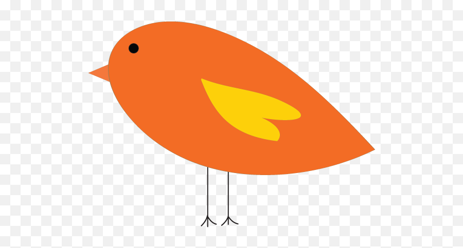 Bird Clipart Panda - Free Clipart Images Clip Art Of Orange Bird Png,Camera Clipart Transparent Background