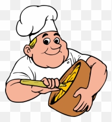 Coloring Book Cook Chef Drawing Kitchen - Dibujo De Revolver Stirring Clipart Png,Comida Png