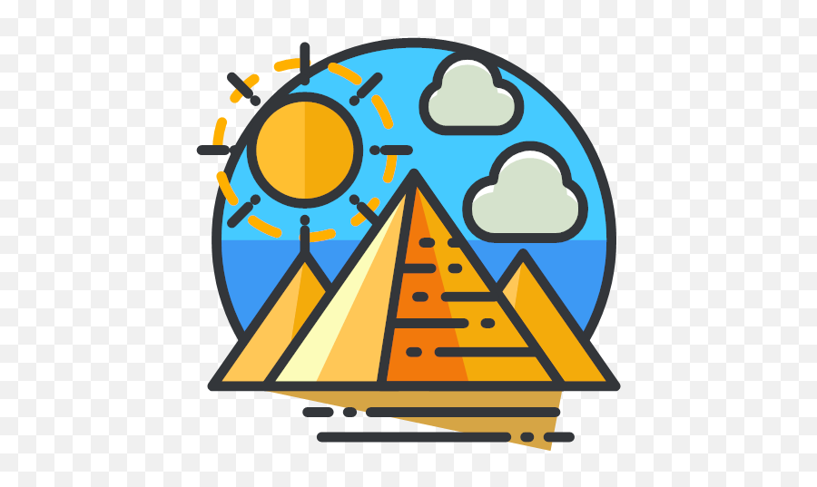 Pyramids Icon - Free Filled Outline Icons Iconos De Piramides Png,Pyramids Png