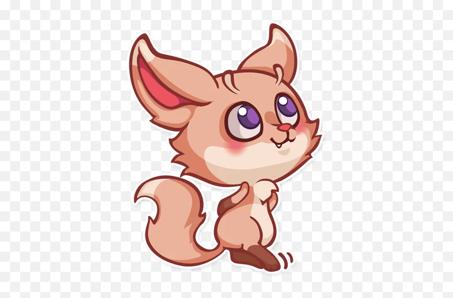 The Fennec Foxu201d Stickers Set For Telegram - Fennec Fox Stickers Telegram Png,Fennec Fox Png