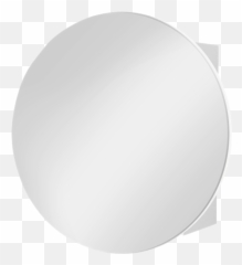 Cibo Design 600mm White Circle Mirror Cabinet - png