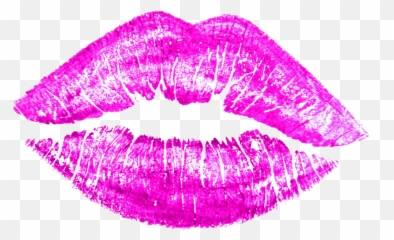 Lipstick Kiss Mark Transparent Png - Red Background