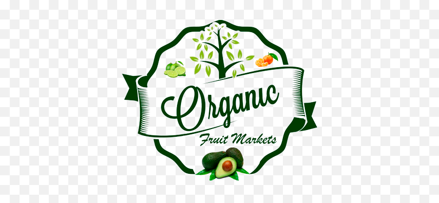 Organic Fruit Markets - Design Vegetable Logo Png,Fruit Logo