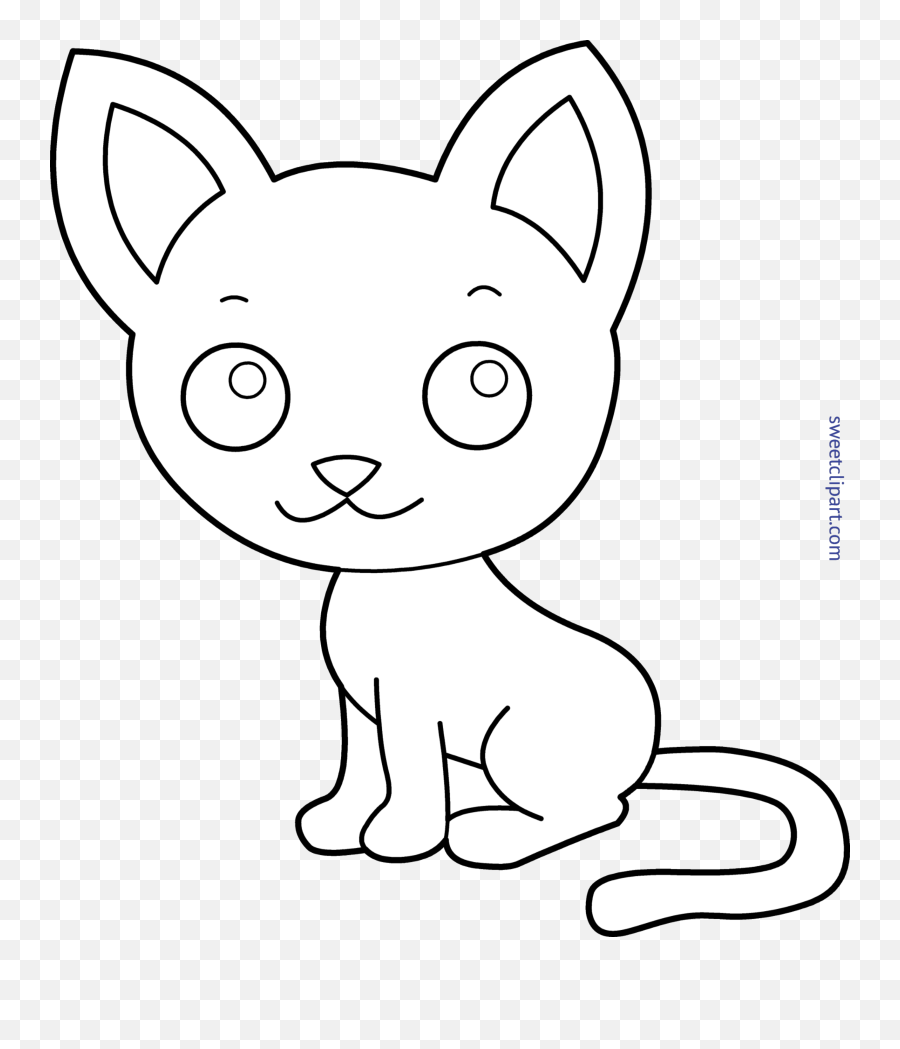 Cat Medium Coloring Pages 31 Png Printable Coloring4free - Cat Coloring Pages Png Transparent,Cat Nose Png