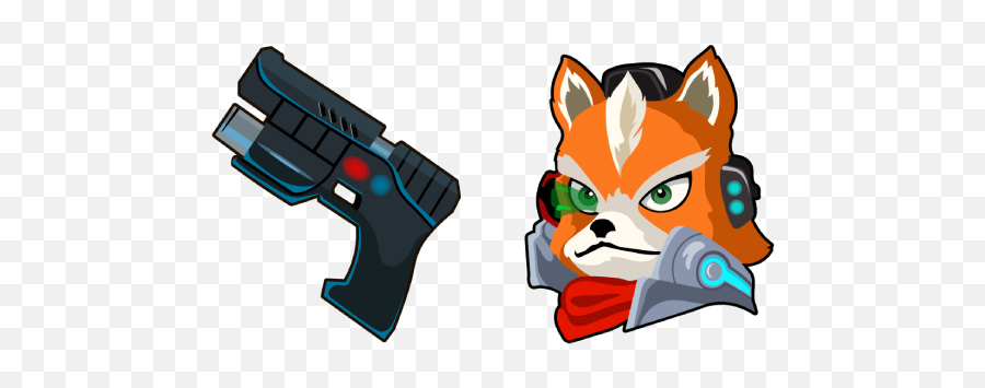 Star Fox Mccloud Blaster Cursor - Cartoon Png,Fox Mccloud Png