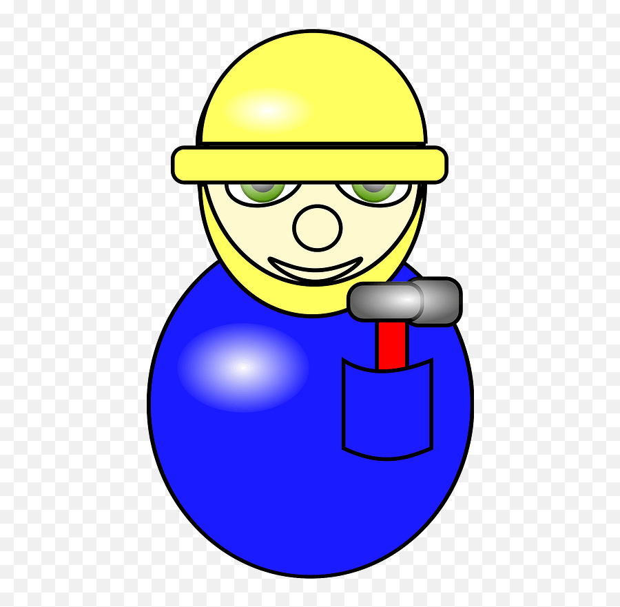 Construction Worker Clipart - Bowling Ball Clip Art Png,Construction Clipart Png